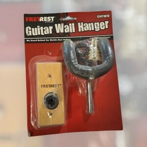 FretRest By Proline GH1WD Guitar Wall Hanger Wood Base Padded Neck Holder New